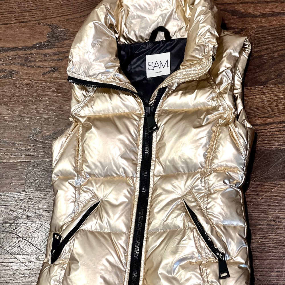 SAM Gold Puffer Vest